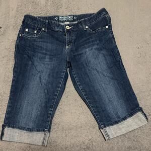 Mossimo Supply Co. Dark Blue Cropped Jeans